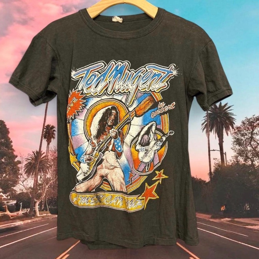 ⚡️Vintage 1970’s Ted Nugent Weekend Warriors Tour Shirt⚡️